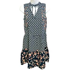 True Craft Women's Blue Floral Casual Dress Size XS